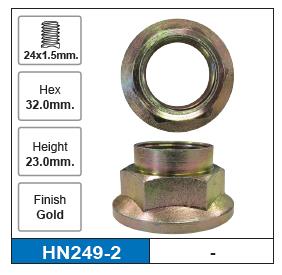 HUB NUTS HN249-2 - Nice Products | Universal Auto Spares