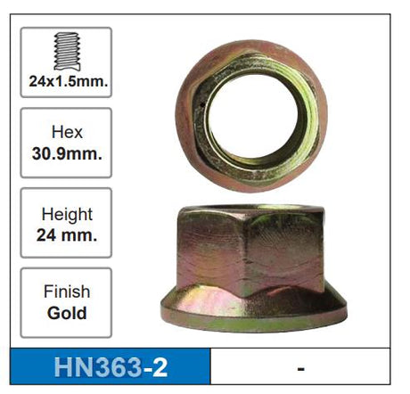 HUB NUT HN363-2 - Nice Products | Universal Auto Spares