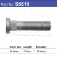 Long wheel stud S6510 - Nice Products | Universal Auto Spares