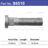 Long wheel stud S6510 - Nice Products | Universal Auto Spares