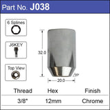 3/8 ALLEN KEY NUT J038 - Nice Products | Universal Auto Spares