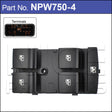 Power Window Switch NPW750-4 - Nice Products | Universal Auto Spares