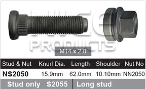 Wheel Stud and Nut NS2050 - Nice Products | Universal Auto Spares
