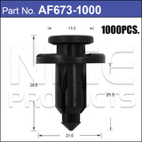 Trim Clips (1000) AF673-1000 - Nice Products | Universal Auto Spares