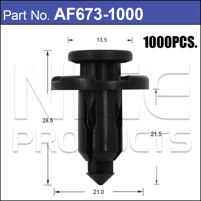Trim Clips (1000) AF673-1000 - Nice Products | Universal Auto Spares
