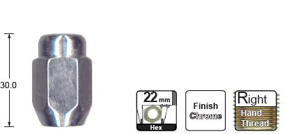 Honda Chrome Nut BB650C - Nice Products | Universal Auto Spares