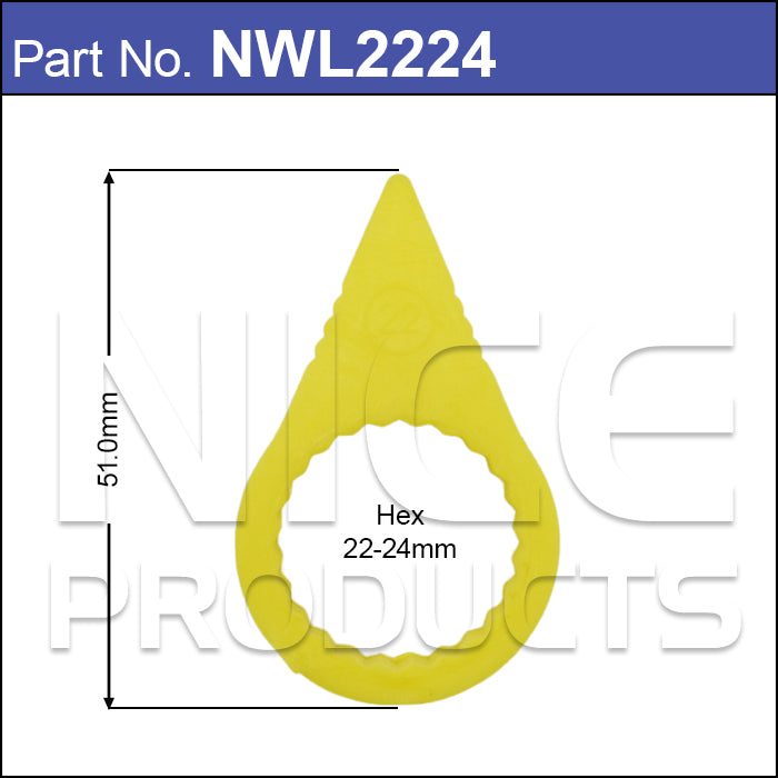 Yellow Wheel Nut Indicator 22mm-24mm NWL2224 - Nice Products | Universal Auto Spares