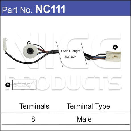 Ignition Switch NC111 - Nice Products | Universal Auto Spares