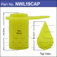 Yellow Capped 19mm Wheel Nut Indicator NWL19CAP - Nice Products | Universal Auto Spares