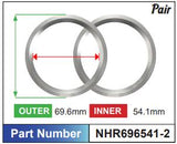 Aluminium Hub Rings NHR696541-2 - Nice Products | Universal Auto Spares
