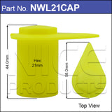 Capped 21mm Wheel Nut Indicator NWL21CAP - Nice Products | Universal Auto Spares