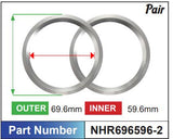 Aluminium Hub Rings NHR696596-2 - Nice Products | Universal Auto Spares
