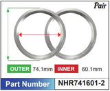 Aluminium Hub Rings NHR741601-2 - Nice Products | Universal Auto Spares