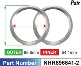 Aluminium Hub Rings NHR696641-2 - Nice Products | Universal Auto Spares