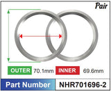 Aluminium Hub Rings NHR701696-2 - Nice Products | Universal Auto Spares