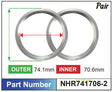 Aluminium Hub Rings NHR741706-2 - Nice Products | Universal Auto Spares