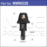 Washer Nozzle Pair NWN330 - Nice Products | Universal Auto Spares