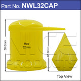 Capped 32mm Wheel Nut Indicator NWL32CAP - Nice Products | Universal Auto Spares