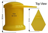 Capped 32mm Wheel Nut Indicator pk100 NWL32CAP-100 - Nice Products | Universal Auto Spares