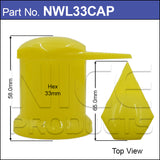 Capped 33mm Wheel Nut Indicator NWL33CAP - Nice Products | Universal Auto Spares