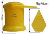 Capped 33mm Wheel Nut Indicator pk100 NWL33CAP-100 - Nice Products | Universal Auto Spares