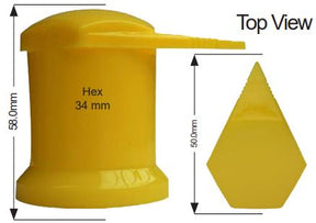 Capped 34mm Wheel Nut Indicator pk100 NWL34CAP-100 - Nice Products | Universal Auto Spares