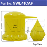 Capped 41mm Wheel Nut Indicator NWL41CAP - Nice Products | Universal Auto Spares