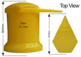Capped 41mm Wheel Nut Indicator pk100 NWL41CAP-100 - Nice Products | Universal Auto Spares