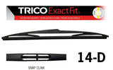 Rear Snap Claw Tapered Blade 350MM (14") (EXRER14) (Single) 14-D - Trico | Universal Auto Spares