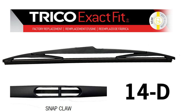 Rear Snap Claw Tapered Blade 350MM (14") (EXRER14) (Single) 14-D - Trico | Universal Auto Spares