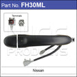 Door Handle FH30ML - Nice Products | Universal Auto Spares