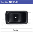 Door Handle NF10JL - Nice Products | Universal Auto Spares