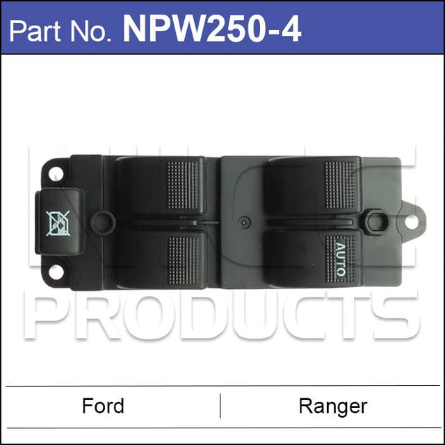 Power Window Switch NPW250-4 - Nice Products | Universal Auto Spares