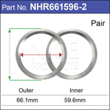 Aluminium Hub Rings NHR661596-2 - Nice Products | Universal Auto Spares