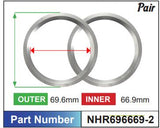 Aluminium Hub Rings NHR696669-2 - Nice Products | Universal Auto Spares