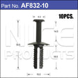 Plastic Fastener Pkt 10 AF832-10 - Nice Products | Universal Auto Spares