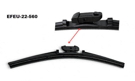 'Ultimate' Beam Blade (560mm) Exact Fit EFEU-22-560 - Exelwipe