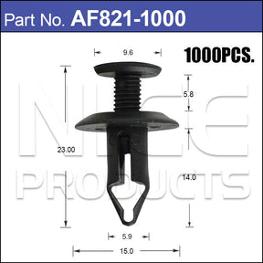 Plastic Fastener Pkt 1000 AF821-1000 - Nice Products | Universal Auto Spares