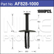 Plastic Fastener Pkt 1000 AF828-1000 - Nice Products | Universal Auto Spares