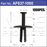 Plastic Fastener Pkt 1000 AF837-1000 - Nice Products | Universal Auto Spares