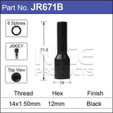 Allen Key Bolt (Pk 20 + Key) JR671B-20 - Nice Products | Universal Auto Spares