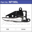 Door Handle NF19SL - Nice Products | Universal Auto Spares