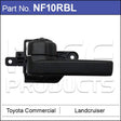 Door Handle NF10RBL - Nice Products | Universal Auto Spares