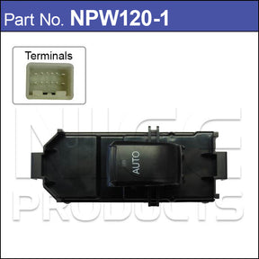 Power Window Switch NPW120-1 - Nice Products | Universal Auto Spares