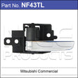 Door Handle NF43TL - Nice Products | Universal Auto Spares