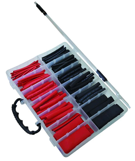 144 Piece Duel Wall Adhesive Heat Shrink Tube Assortment Kit - PKTool | Universal Auto Spares