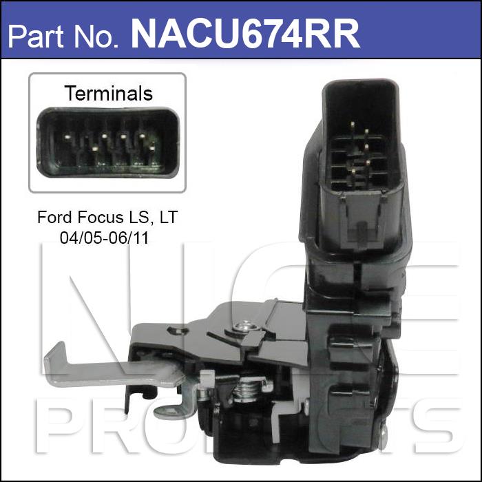 Door Lock Actuator NACU674RR - Nice Products | Universal Auto Spares