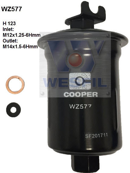 EFI Fuel Filter Z577 Fits Mitsubishi WZ577 - Wesfil | Universal Auto Spares