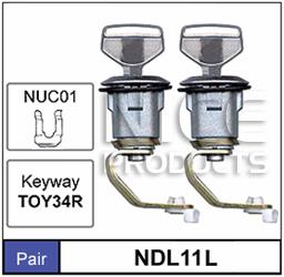 Door Locks pair NDL11L - Nice Products | Universal Auto Spares
