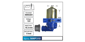 Washer Pump NWP310 - Nice Products | Universal Auto Spares